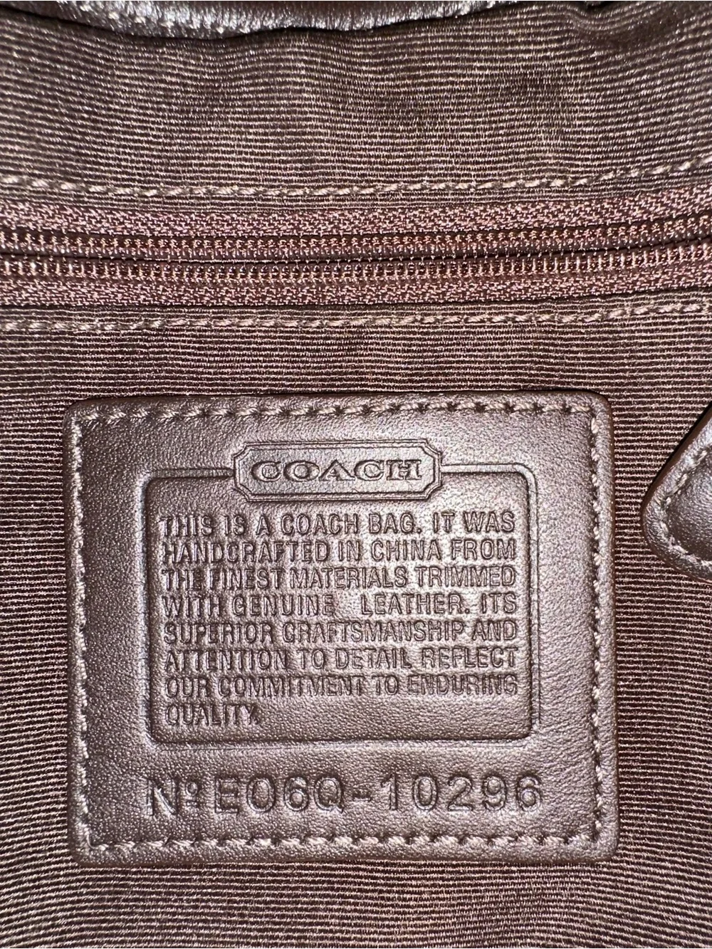 Y2K Coach Chocolate Soho Signature Canvas Shoulder Bag - Picture 12 of 15